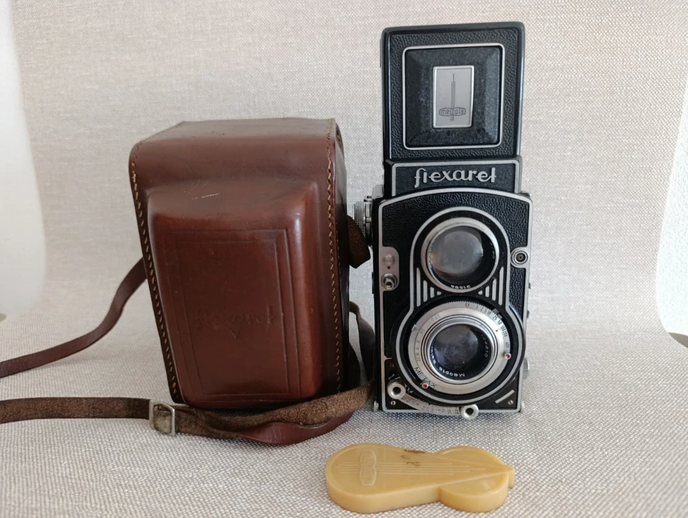 Flexaret V Meopta Belar 3,5/80 + pouzdro a krytka objektivů č.34