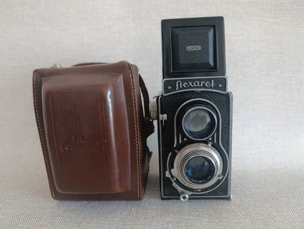 Starší Flexaret Meopta Belar 3,5/80 + pouzdro Flexaret VI (č.39)