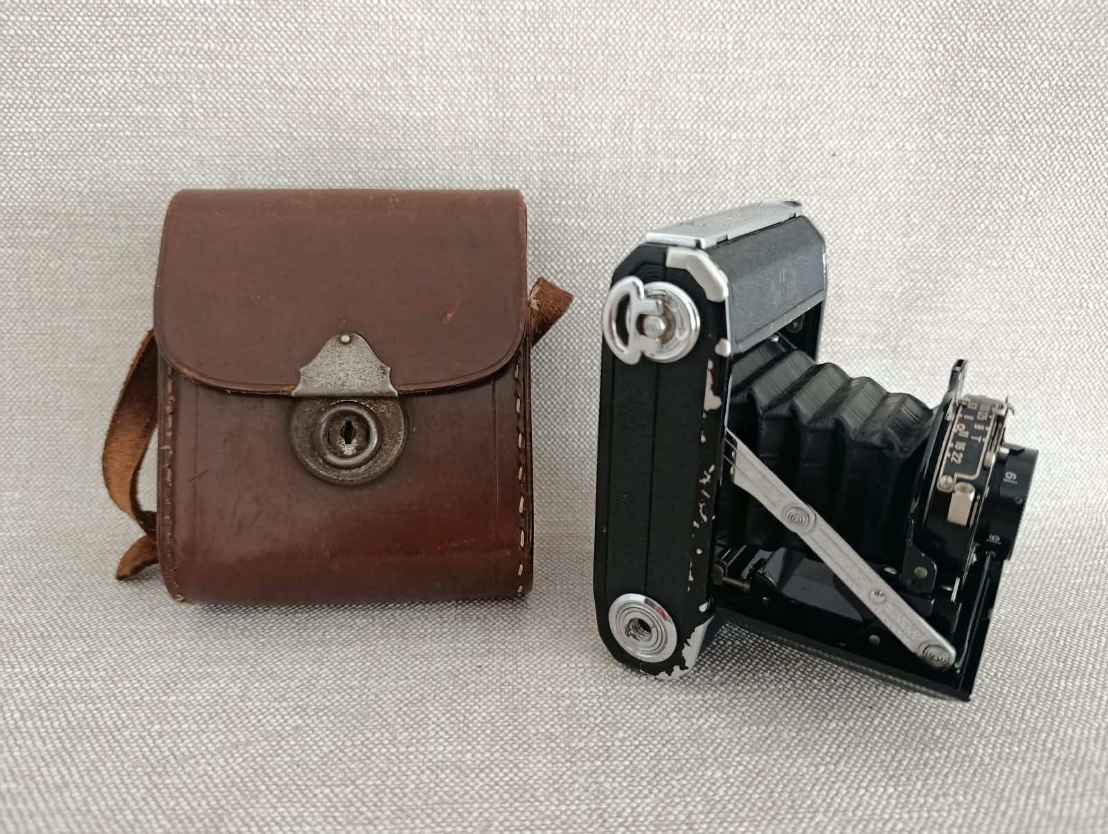 Zeiss Ikon Nettar 6,3/7,5 Telma – měchový fotoaparát + pouzdro č.92