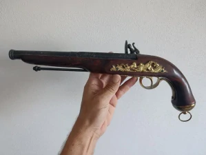 Stará replika bambitky, velice zachovalá, 39cm