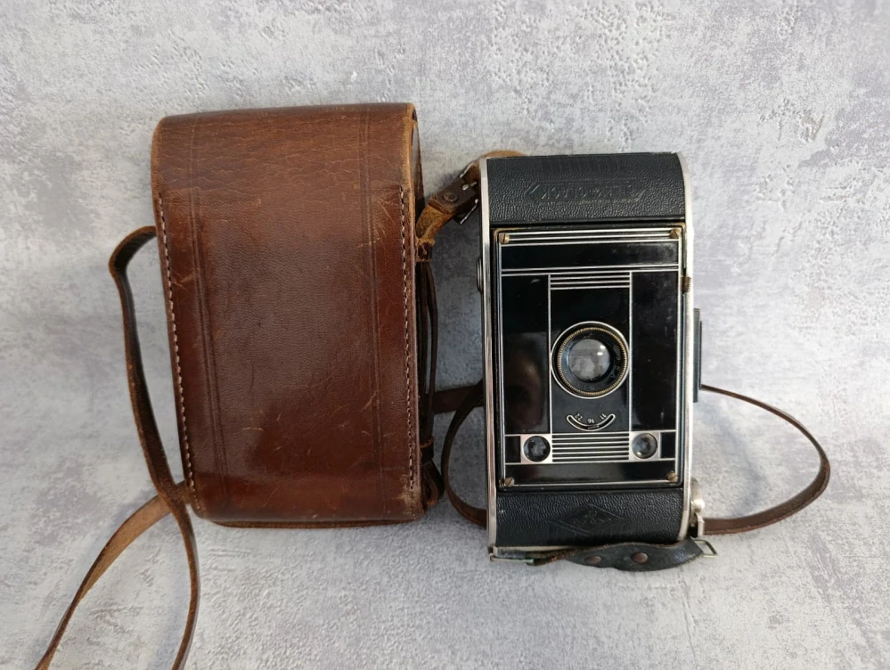 Měchový fotoaparát Agfa Billy Clack + POUZDRO