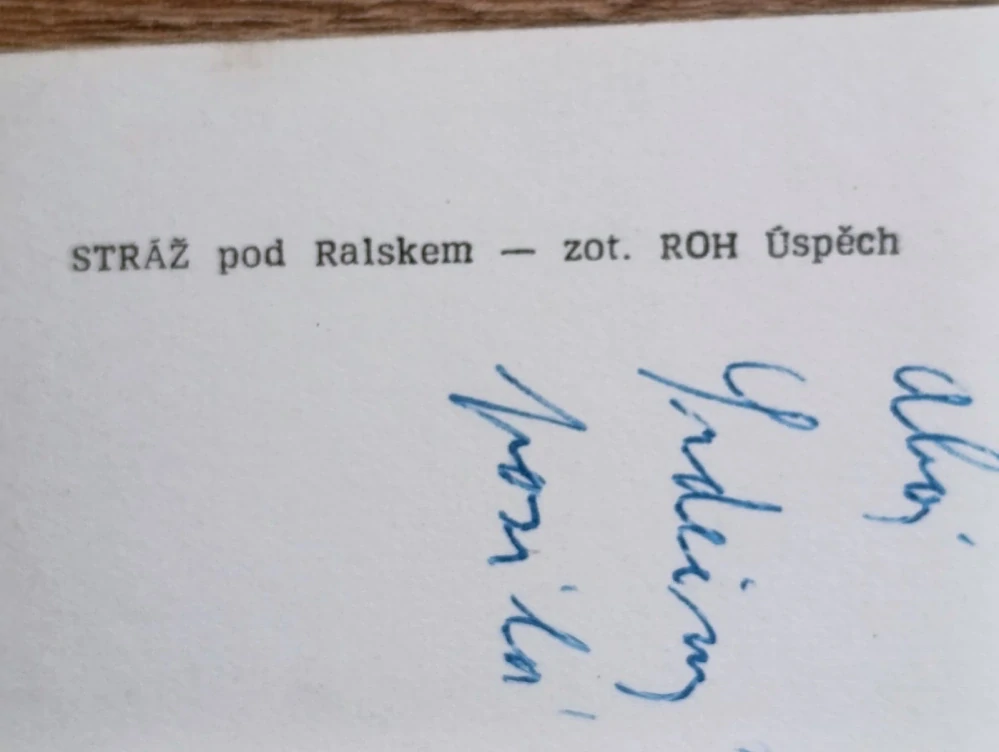 STRÁŽ POD RALSKEM – zotavovna ROH Úspěch, stará pohlednice