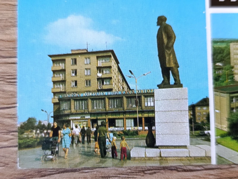 Havířov stará pohlednice Lenin autobusové nádraží ČSSR
