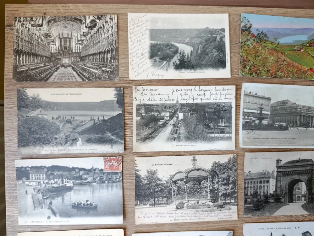 Staré pohlednice Francie Anglie Evropa 32 ks cca 1900–1930