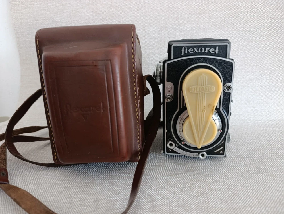 Flexaret V Meopta Belar 3,5/80 + pouzdro a krytka objektivů č.34