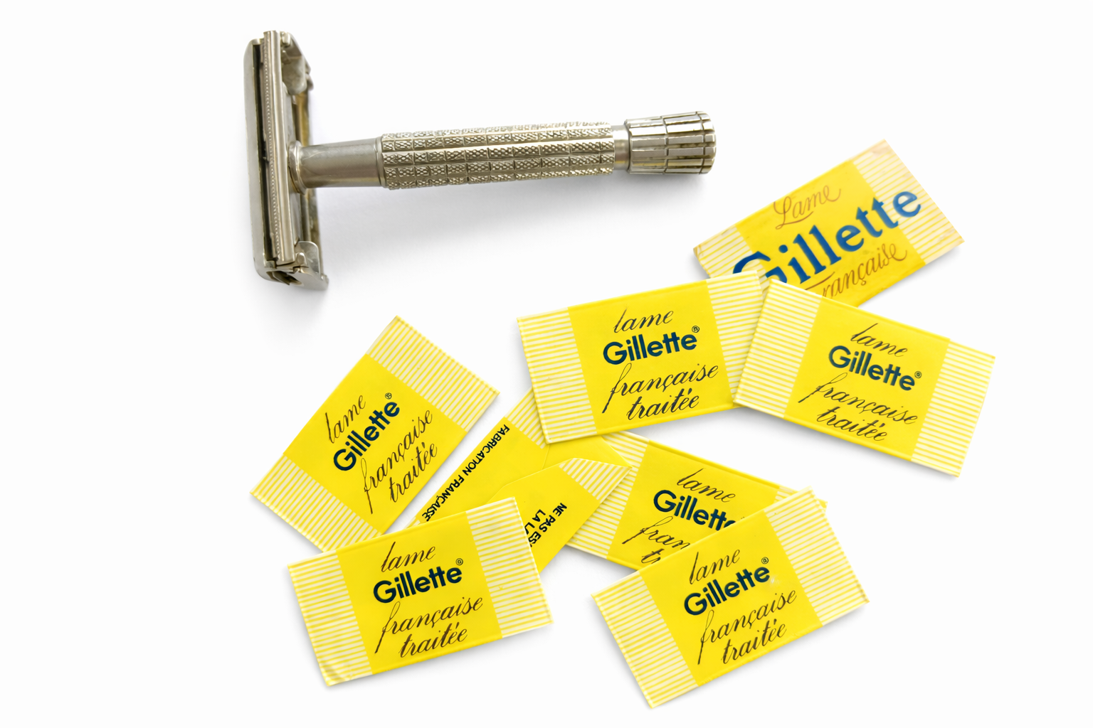 Starožitný holicí strojek Gillette s pouzdrem