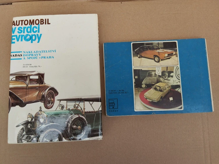 Dvě zajímavé knihy o starých autech, veteráni  - Komisní prodej -