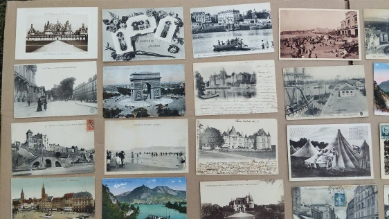 47ks staré pohledy, velmi staré pohlednice Francie aj.státy