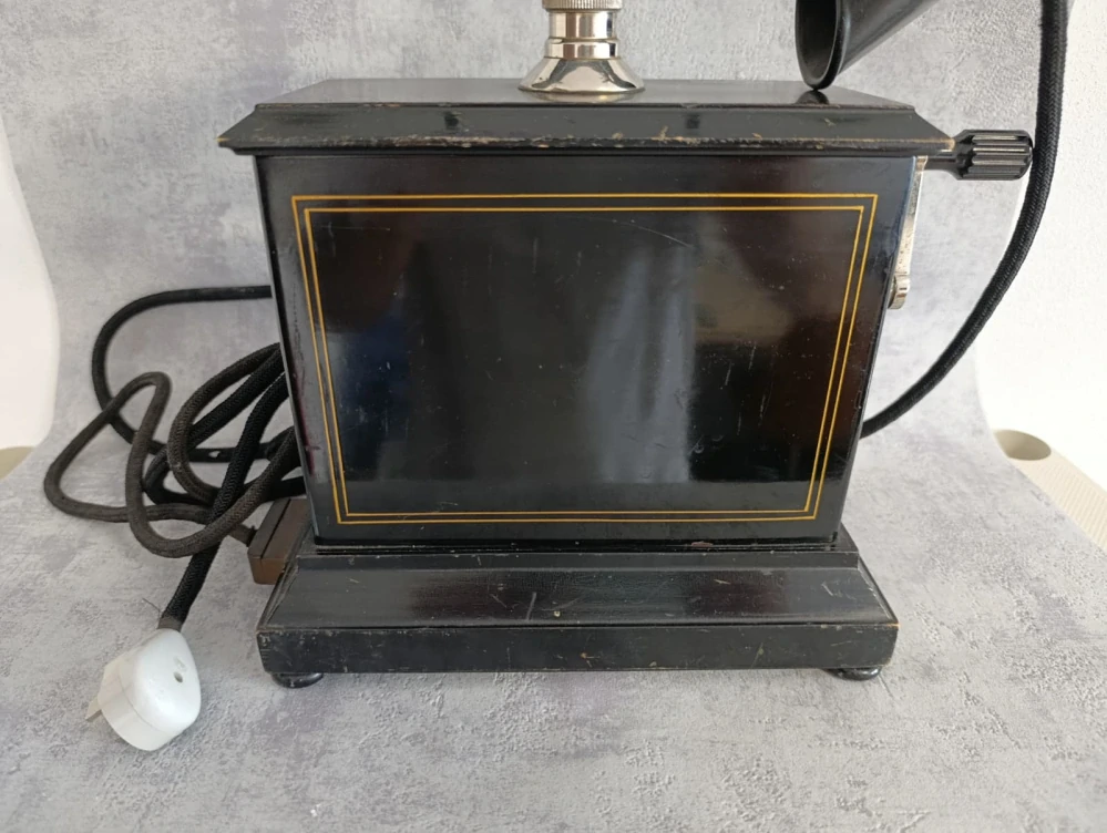 Starý dánský orig.telefon na kliku Kristian Kirkdo sbírky, k dekoraci