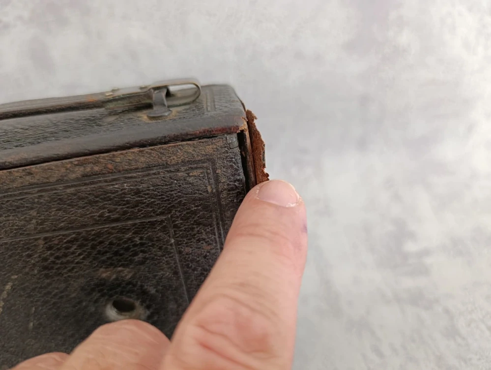 Historický velký měchový fotoaparát zn. Ihagee Chronos