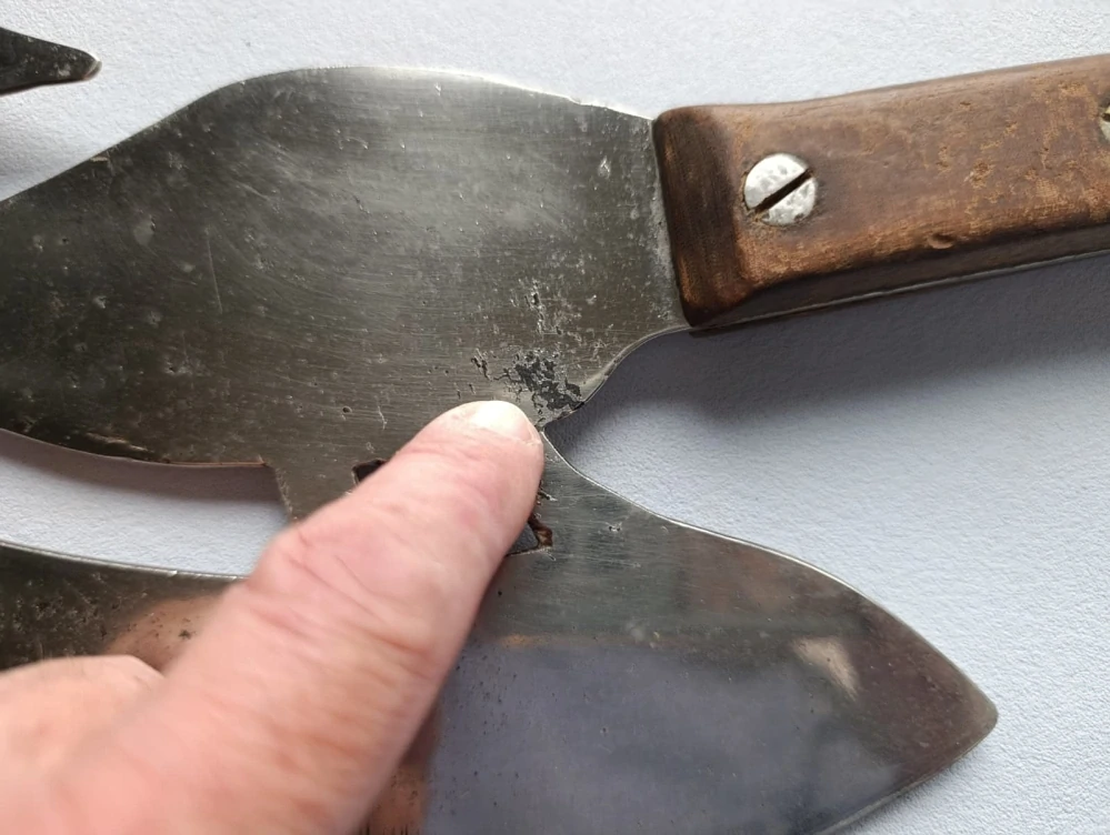 Starožitný sekáček na maso – atypický design (liška), řeznictví dekorace