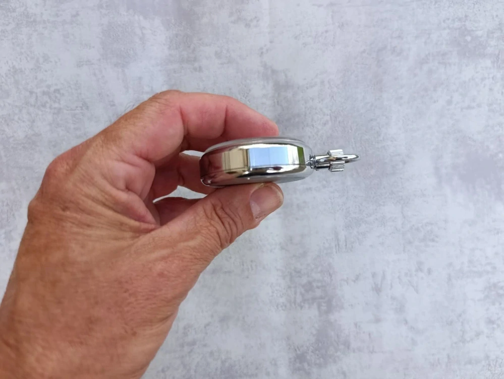 Švýcarské mechanické stopky Hervins Swiss Made – funkční, jako nové, s krabičkou