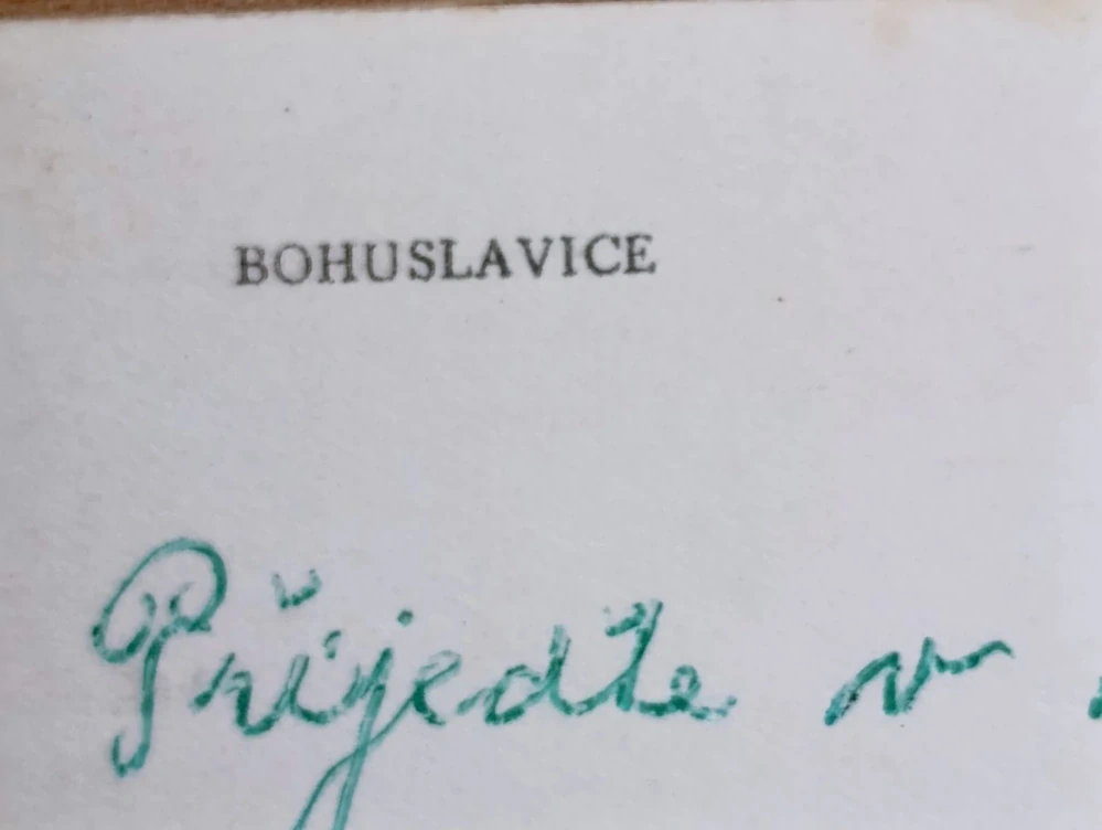 BOHUSLAVICE – celkový pohled na obec, stará pohlednice