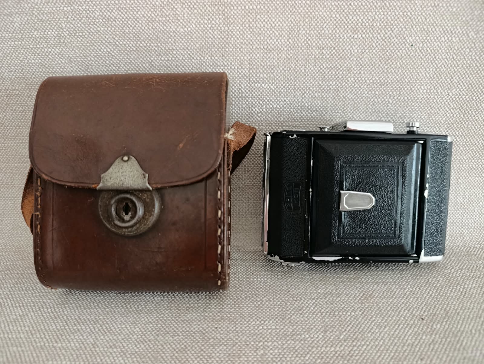 Zeiss Ikon Nettar 6,3/7,5 Telma – měchový fotoaparát + pouzdro č.92