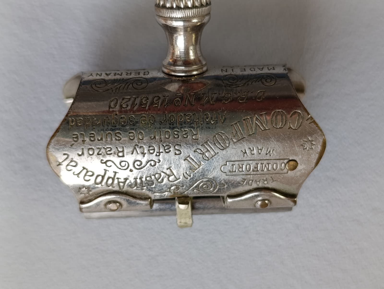 Starožitný holicí strojek COMFORT Německo 1910