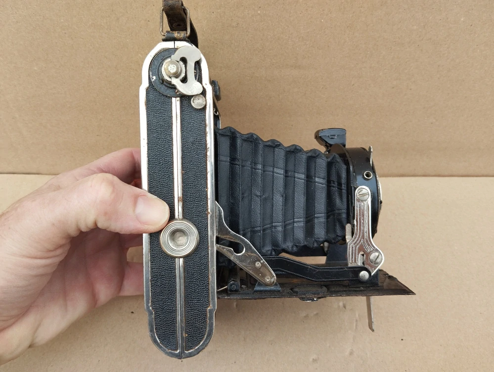 Starý německý fotoaparát Balda + pouzdro