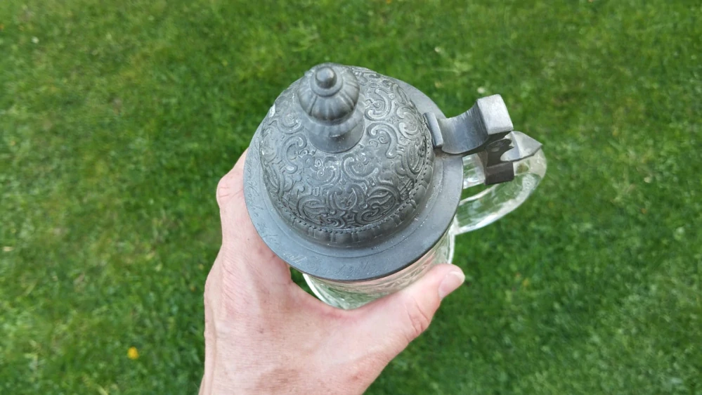 Starý skleněný korbel do vaší sbírky  --- Komisni prodej ---