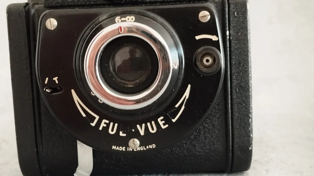 Starý zajímavý anglicky fotoaparát ENSIGN Ful - Vue