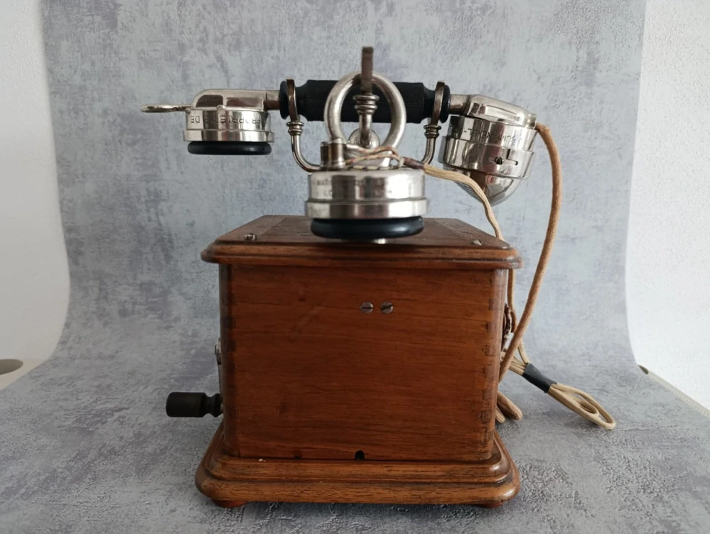 Starožitný francouzský telefon 1910 Thomson-Houston 