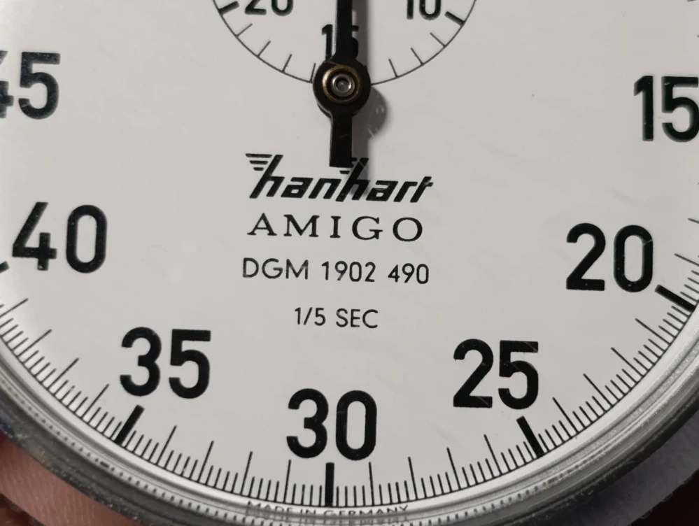 Staré zachovalé profi stopky HANHART AMIGO+ etue