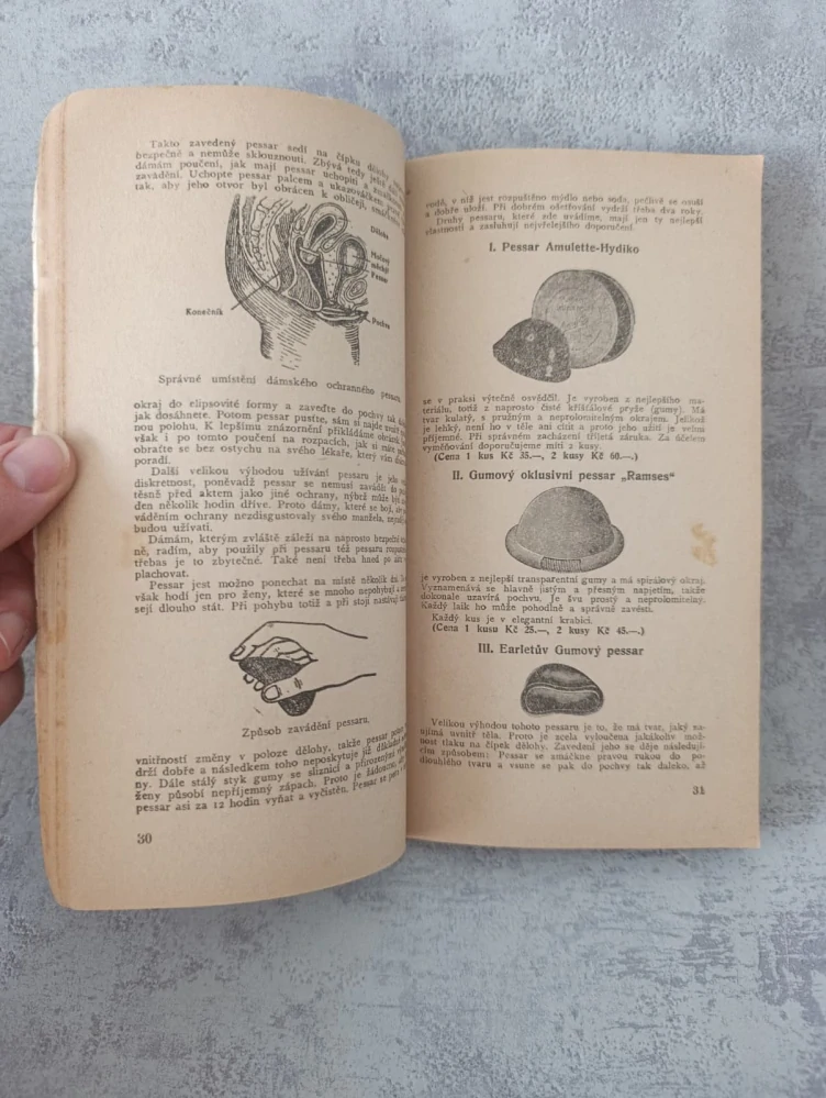 Prostředky k zabránění nákazy a těhotenství HYDIKO  - 1930