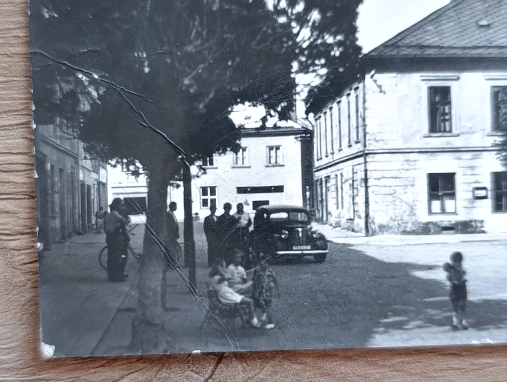 MOHELNICE u Zábřeha – náměstí K. Gottwalda, kostel – stará pohlednice