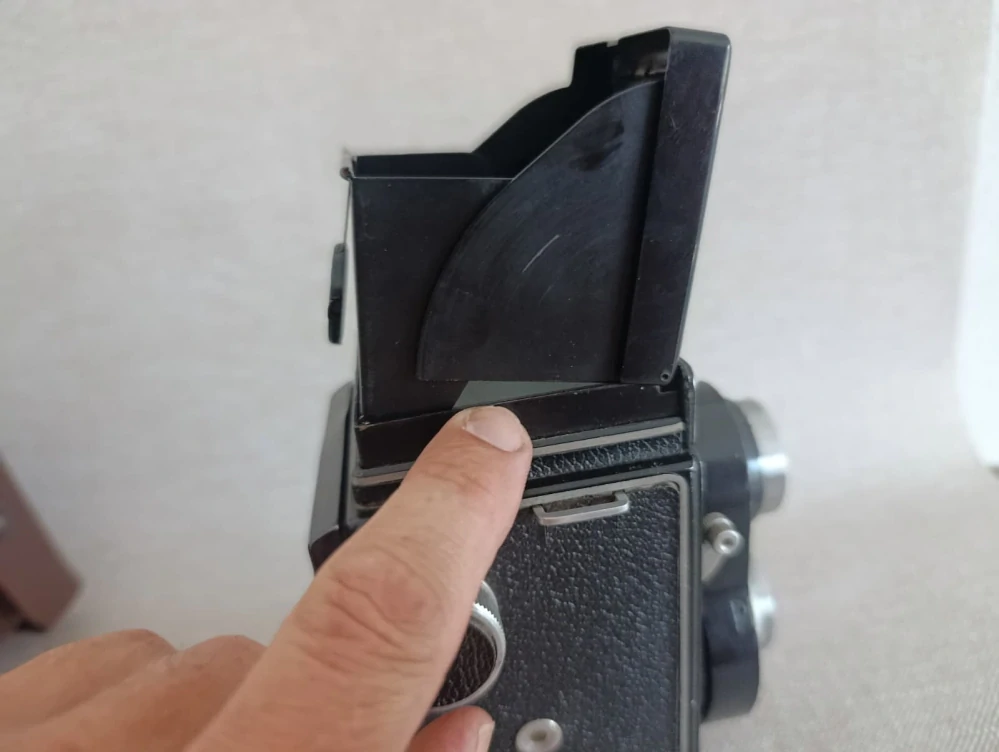 Starší Flexaret Meopta Belar 3,5/80 + pouzdro Flexaret VI (č.39)