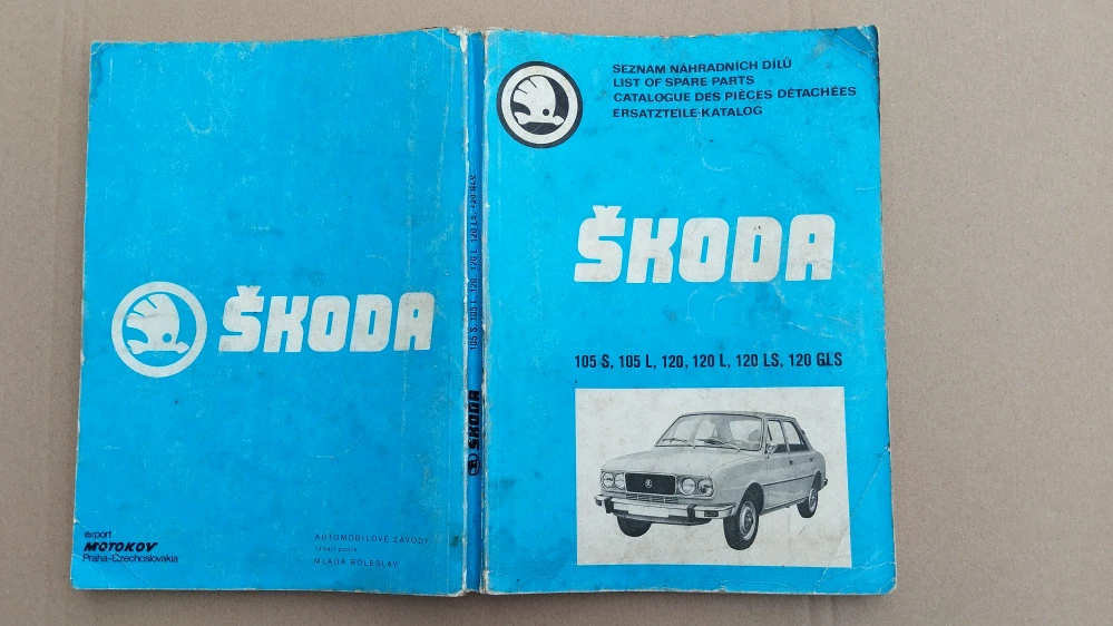 Seznam ND na Škoda 105 až Škoda 120GLS  rok 1979 - 1981