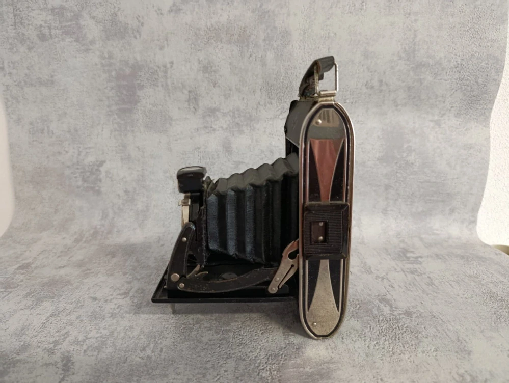 Historický měchový fotoaparát Agfa Billy Record