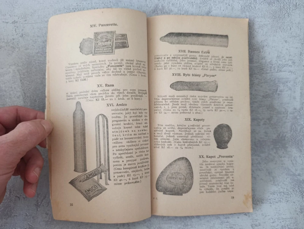 Prostředky k zabránění nákazy a těhotenství HYDIKO  - 1930