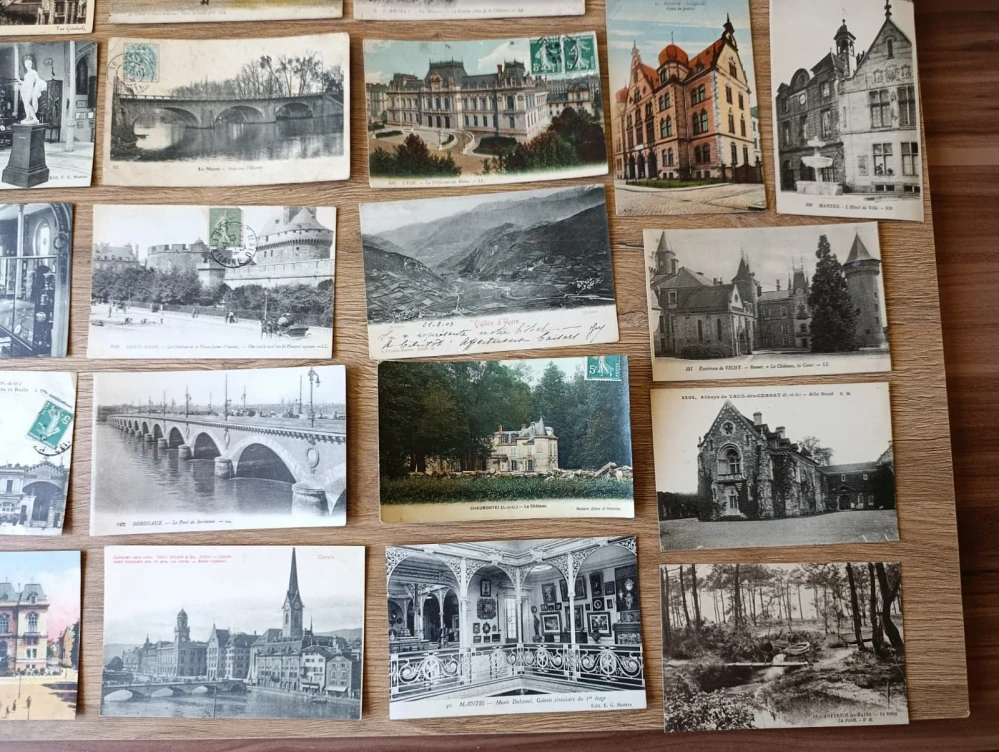 30x staré pohlednice Francie Lyon Marseille Bordeaux cca 1900–1950