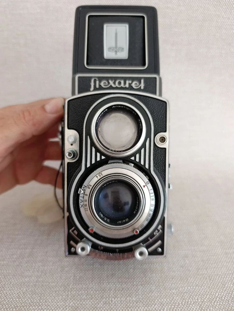 Flexaret V Meopta – Belar 3,5/80, krytka, pouzdro a popruh (č.28)