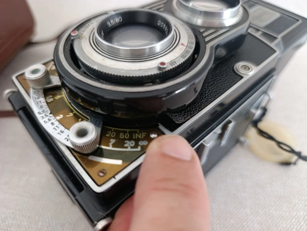 Flexaret V Meopta Belar 3,5/80 + pouzdro a krytka objektivů (č.32)