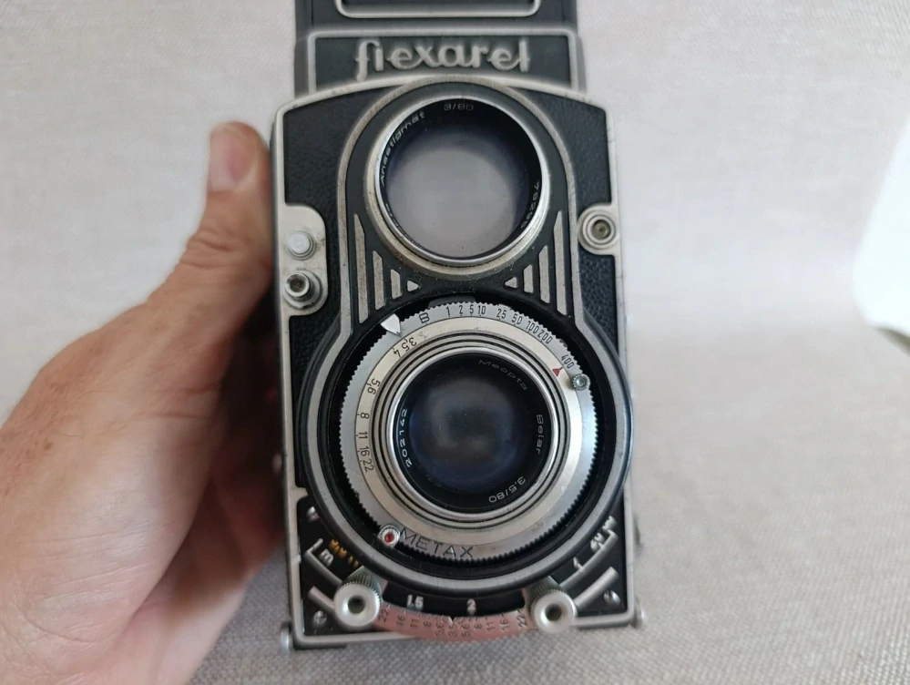 Flexaret V Meopta Belar 3,5/80 + pouzdro, pěkný stav  (č.37)