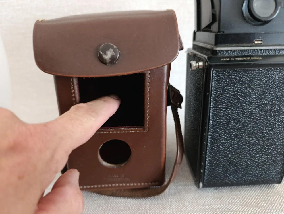 Starší Flexaret Meopta Belar 3,5/80 + pouzdro Flexaret VI (č.39)