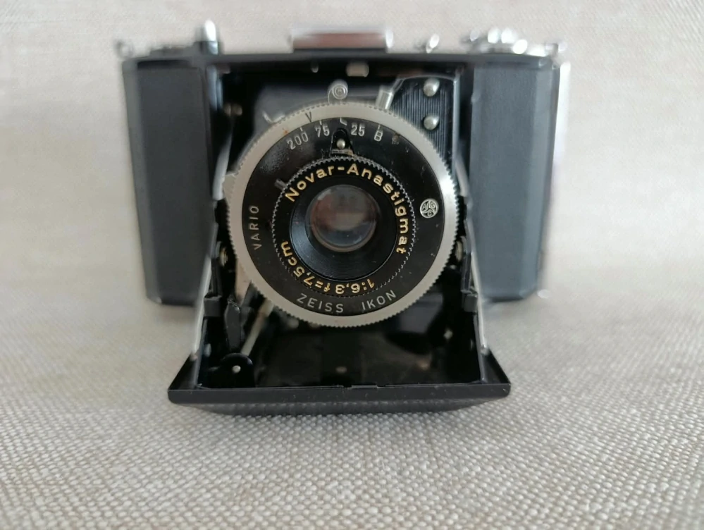 Historický měchový fotoaparát Zeiss Ikon Nettar s pouzdrem   č.78