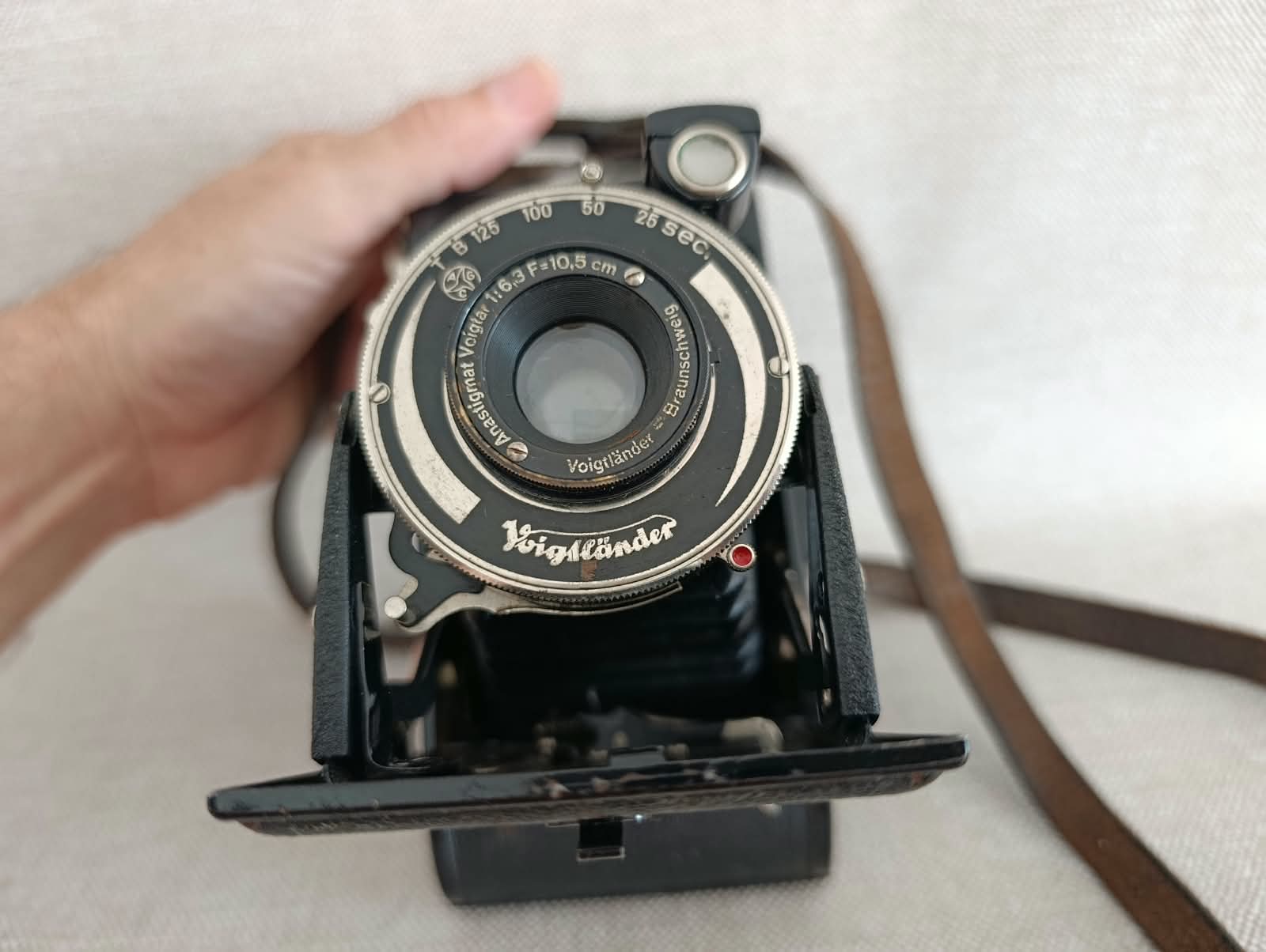 Voigtländer Bessa – Anastigmat Voigtar 6,3/10,5 – na díly/dekoraci  č.91
