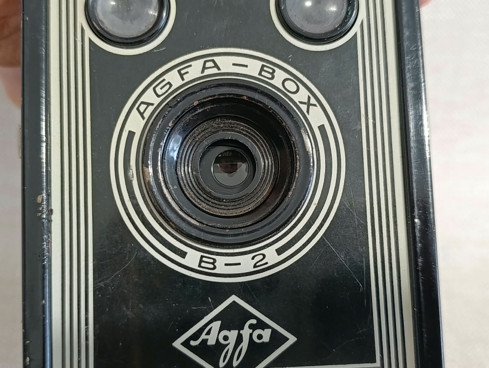Historický fotoaparát AGFA-BOX B-2 původní pouzdro