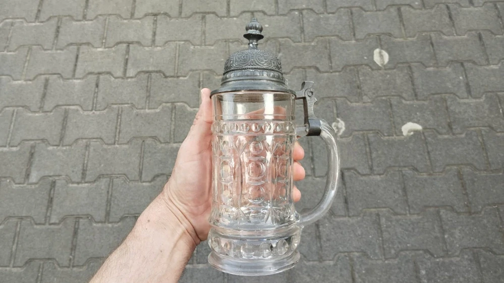 Starý skleněný korbel do vaší sbírky  --- Komisni prodej ---