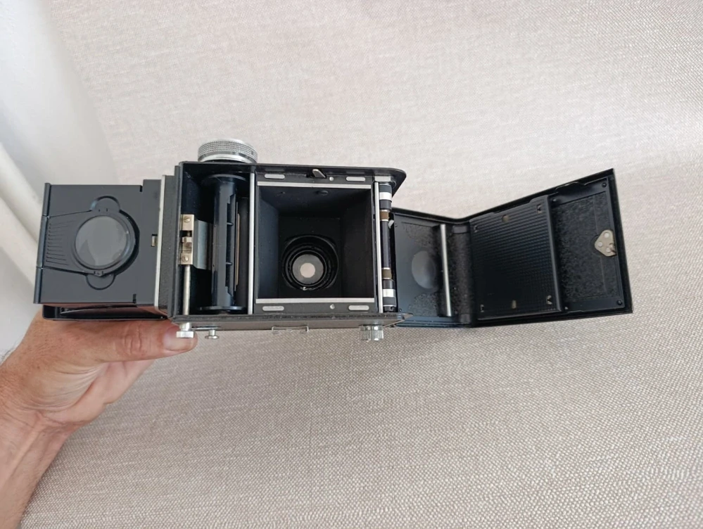 Flexaret V Meopta – Belar 3,5/80, krytka, pouzdro a popruh (č.28)