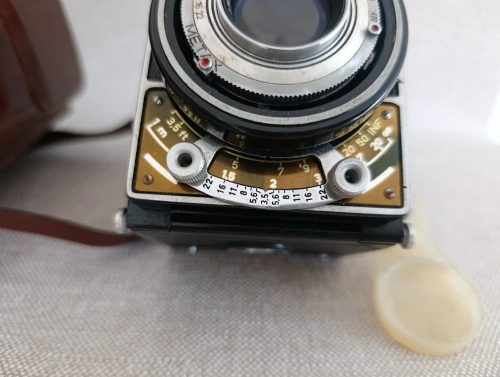 Flexaret V Meopta Belar 3,5/80 + pouzdro a krytka objektivů (č.32)