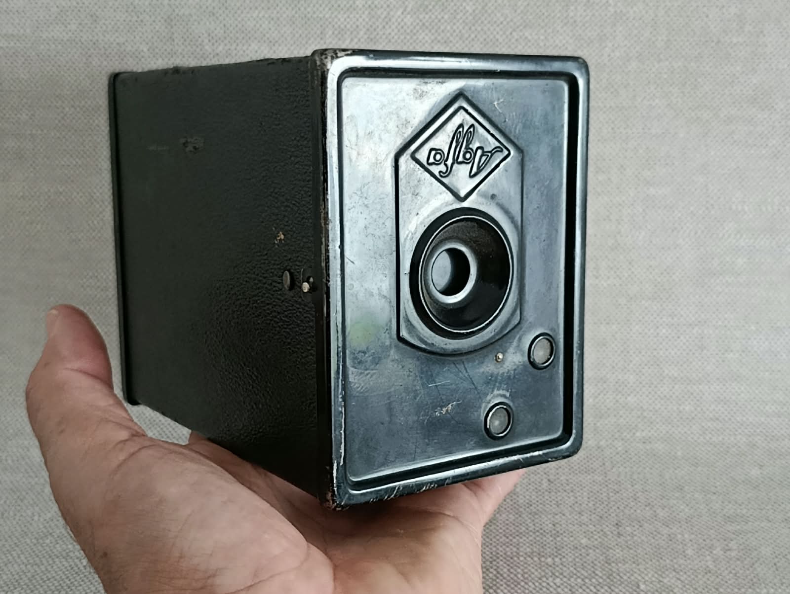 Historický boxový fotoaparát Agfa
