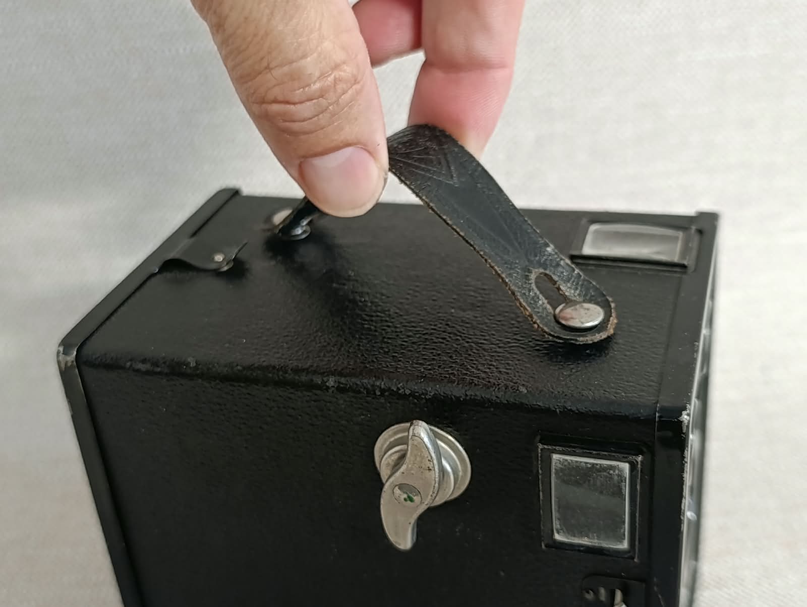 Historický fotoaparát AGFA-BOX B-2 původní pouzdro