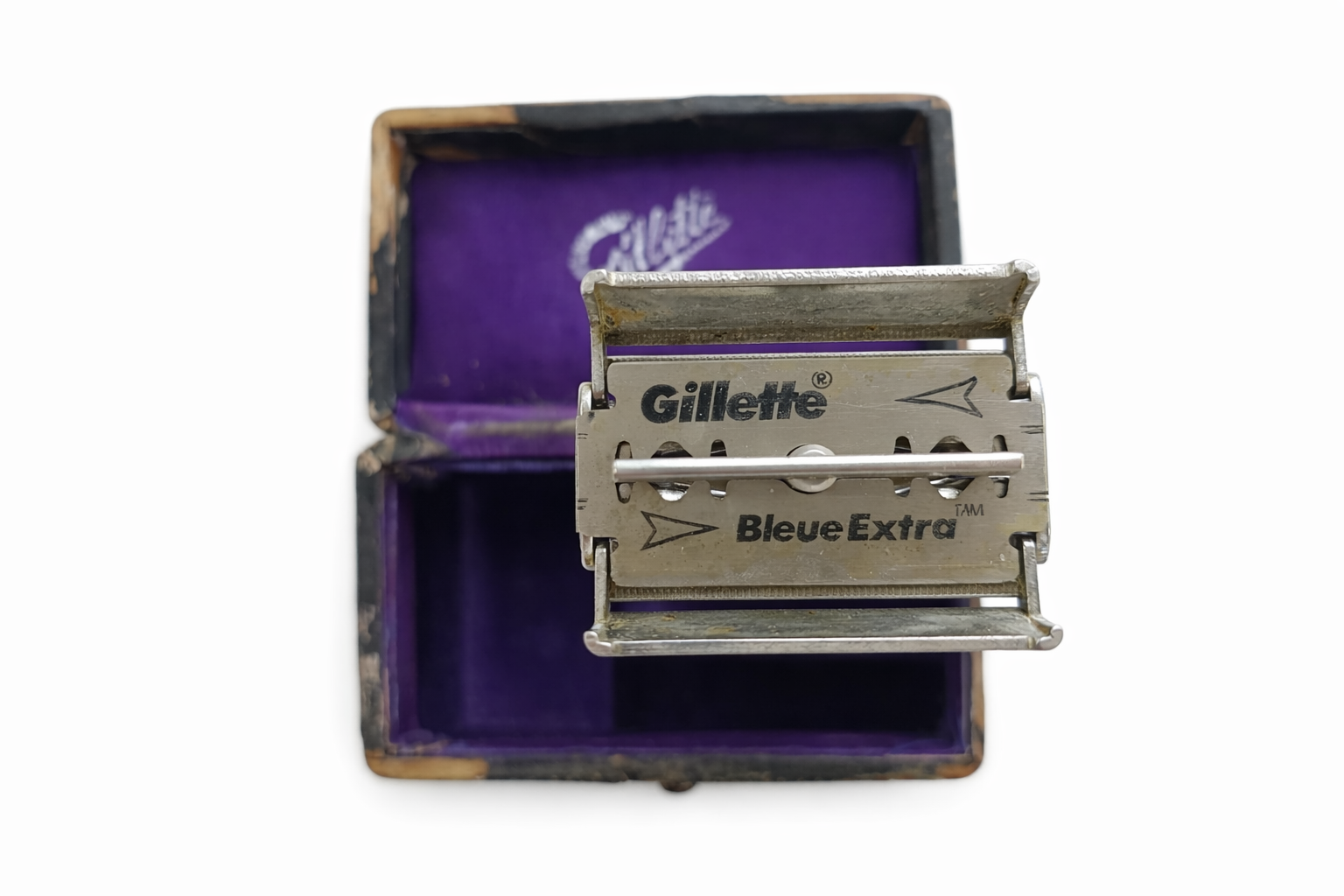 Starožitný holicí strojek Gillette s pouzdrem