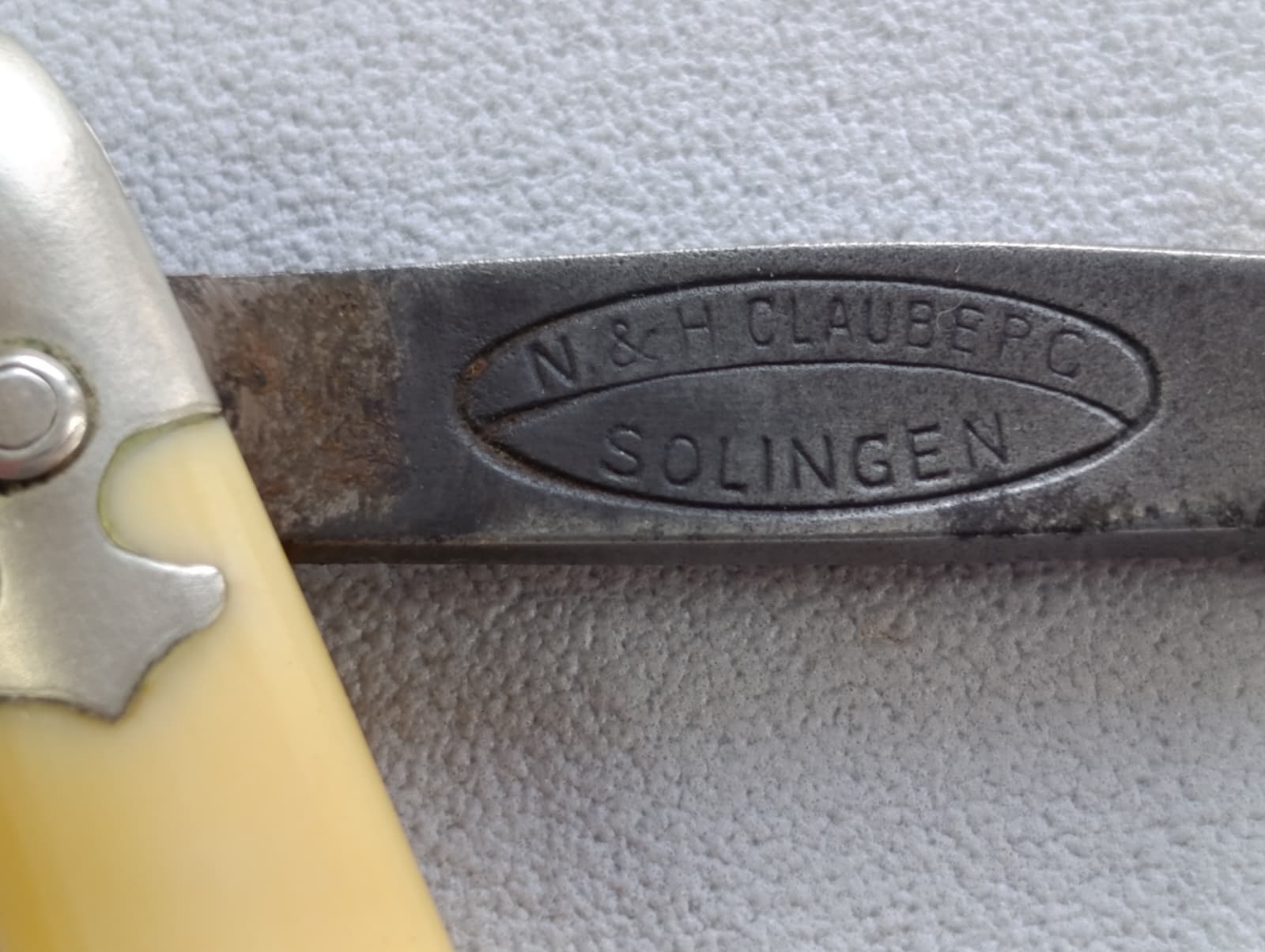 Starožitná břitva Solingen Rakousko-Uhersko