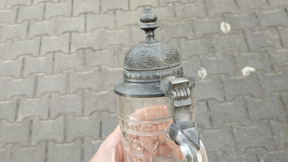 Starý skleněný korbel do vaší sbírky  --- Komisni prodej ---