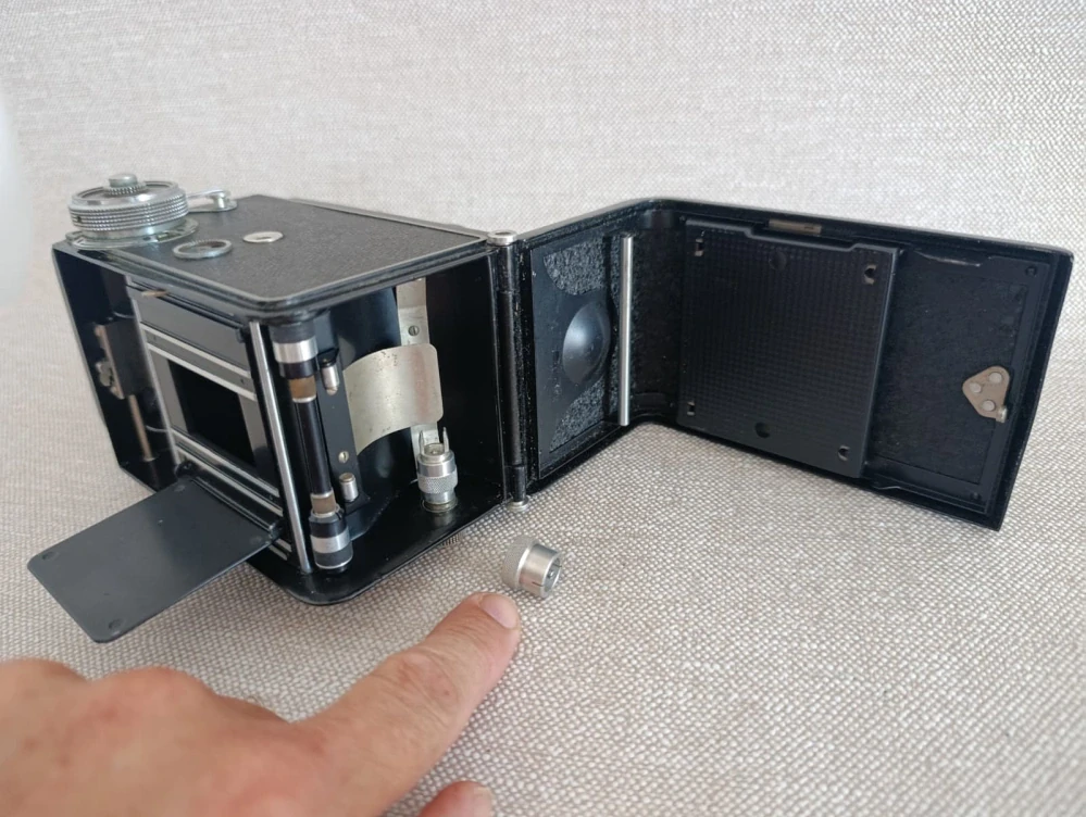 Flexaret V Meopta Belar 3,5/80 + pouzdro, pěkný stav  (č.37)