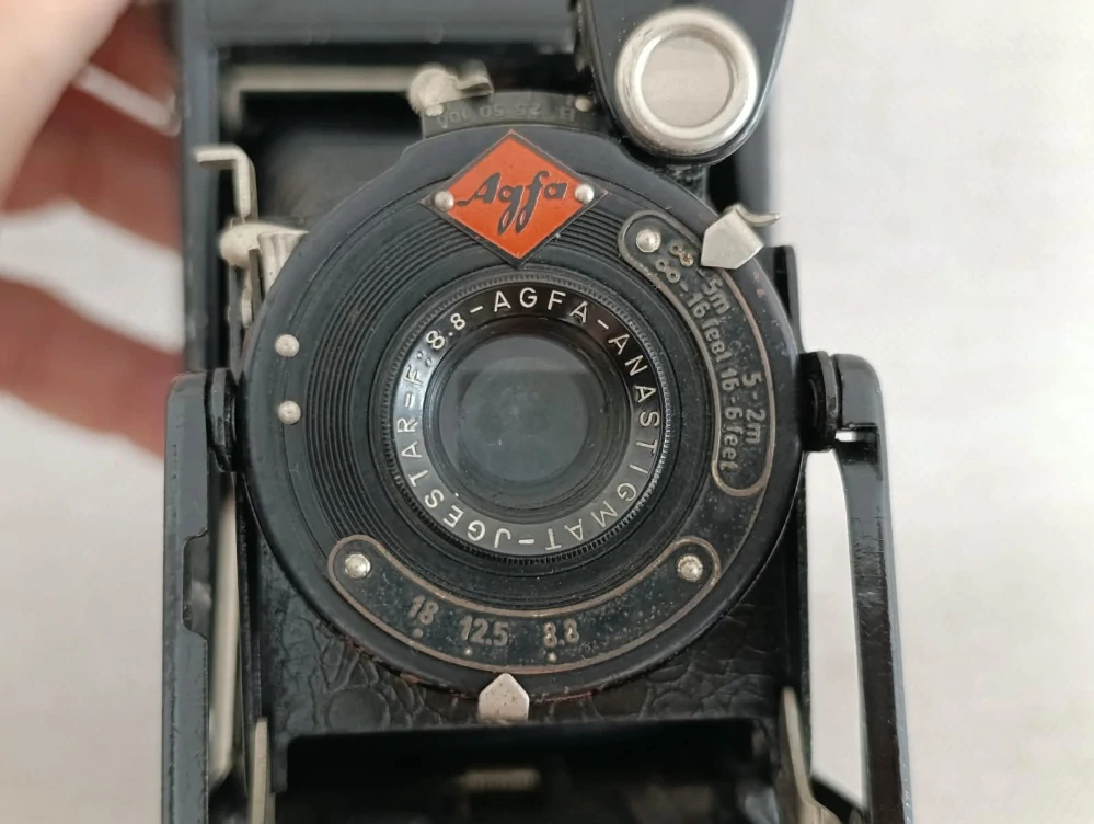 Starožitný měchový fotoaparát Agfa Billy Record – Agfa Anastigmat 8,8 č.82