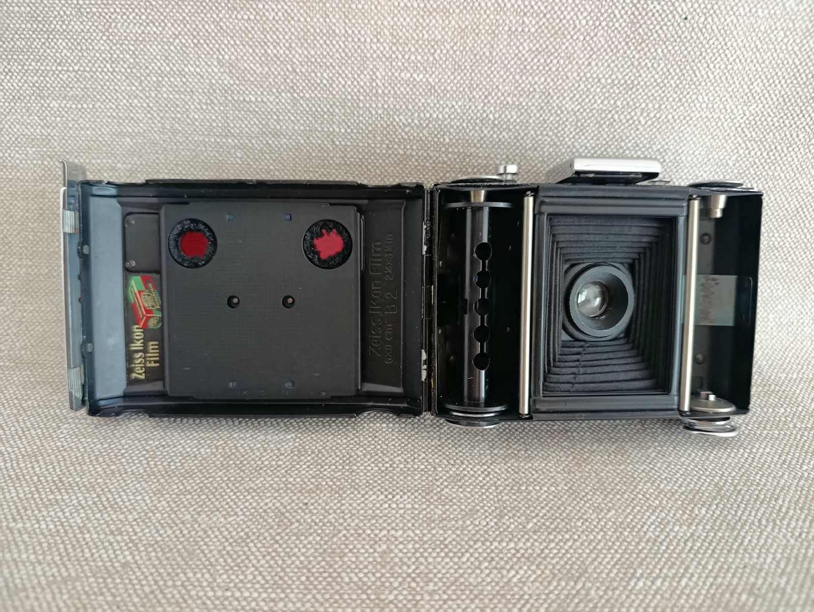 Zeiss Ikon Nettar 6,3/7,5 Telma – měchový fotoaparát + pouzdro č.92