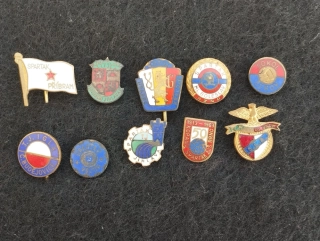 10ks sportovní odznaky fotbal aj. sada č.2